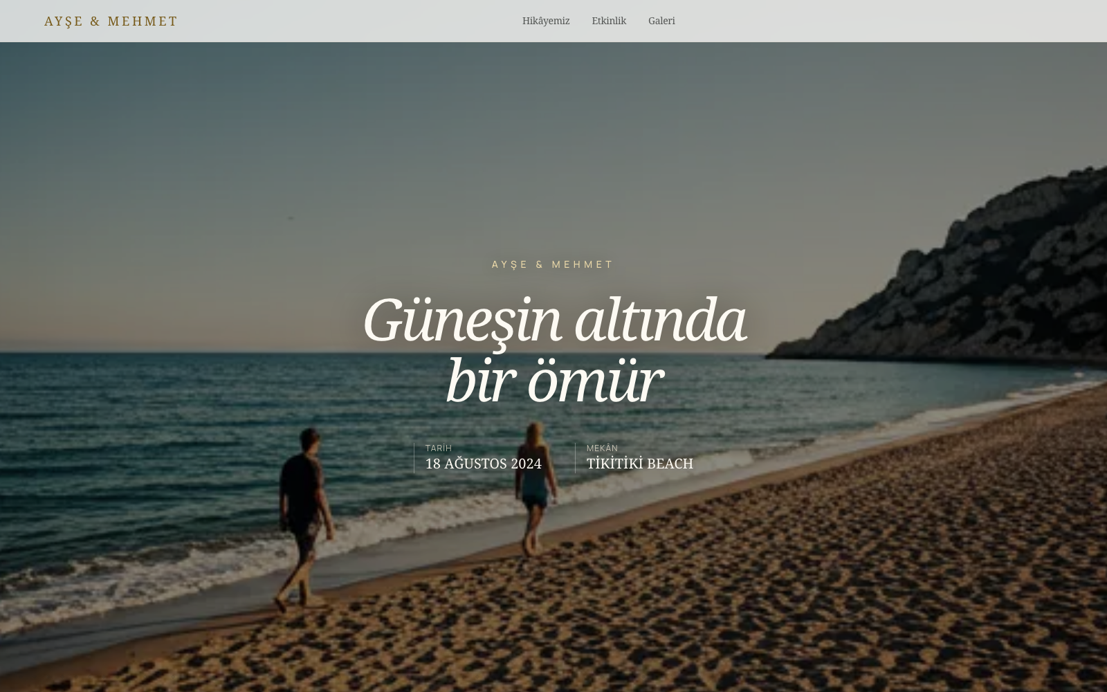 Tema 2 · Cinematic Beige tema önizlemesi