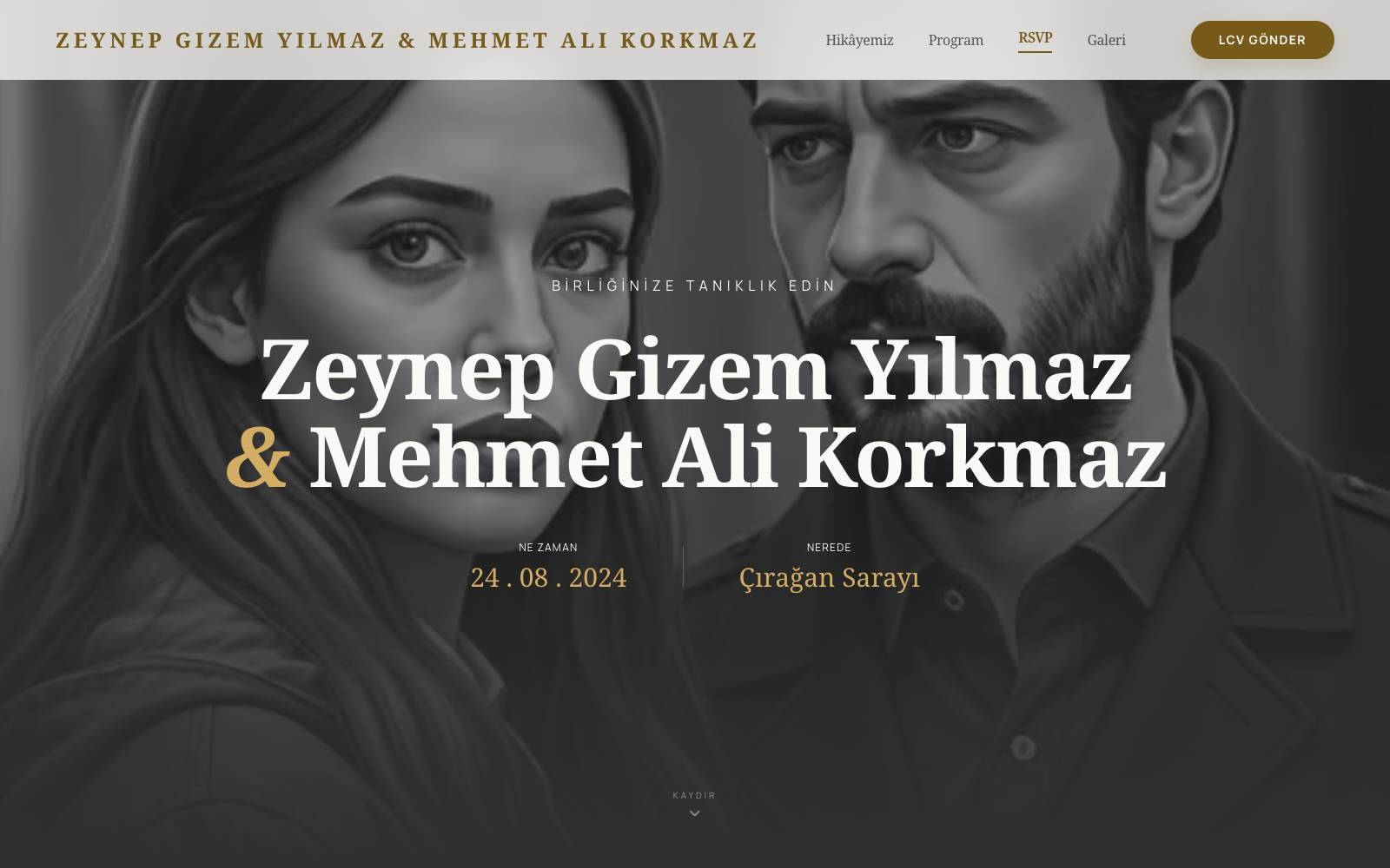 Tema 8 · Modern Noir tema önizlemesi